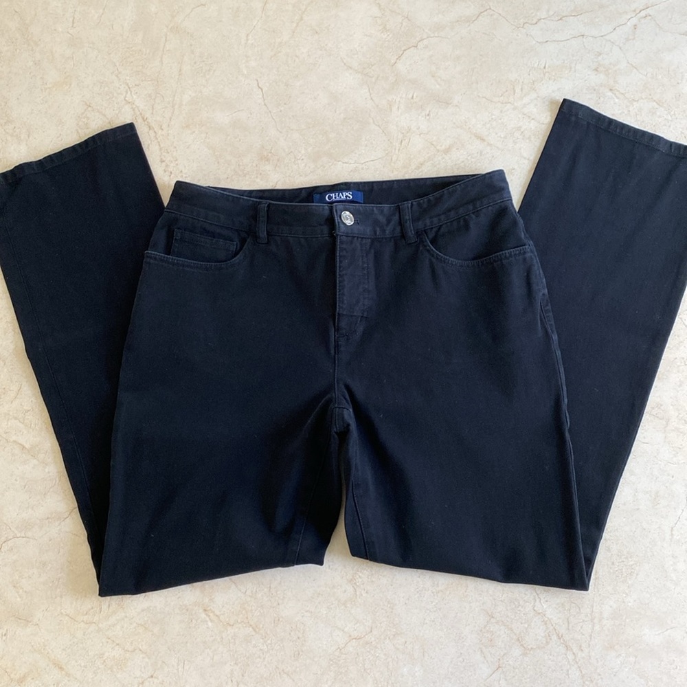 NWOT Chaps Black Jeans